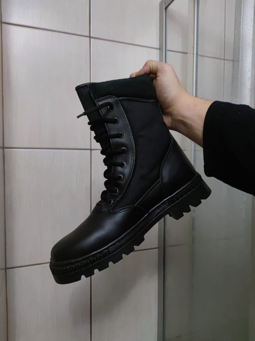 buty męskie 40 unisex eleganckie planowe emo goth skórzane czarne wizy