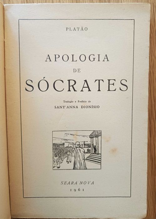 Apologia de Sócrates - Platão (portes incluídos)