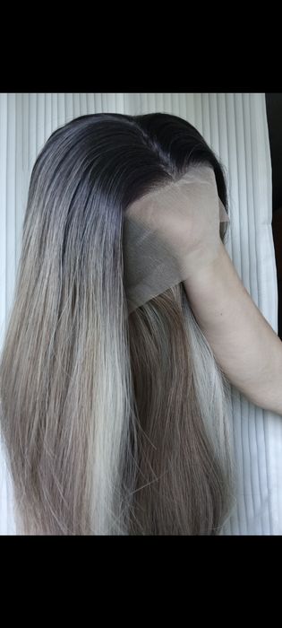 Парик система естественный вид