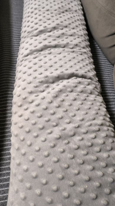 Подушка для вагітних, беременных котонова/плюшева, зі змінним чохлом