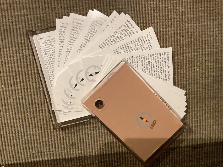 OS DESCOBRIMENTOS PORTUGUESES. Cassette guia comissão descobrimentos.