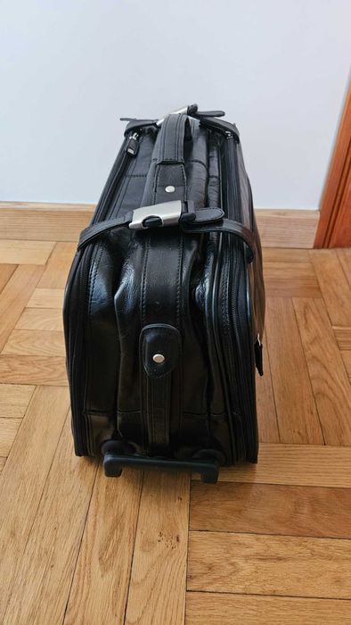męska skórzana walizka podróżna vip collection
