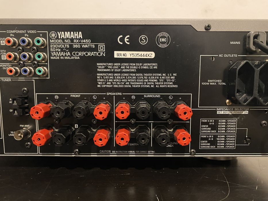 Ресивер підсилювач Yamaha RX-V 450