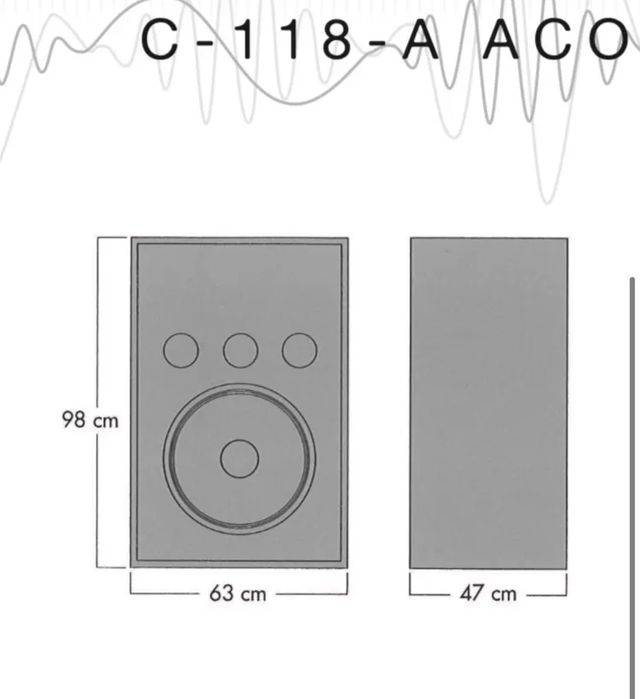 COLUNA DE SOM KCS ( coluna de som de cinema )