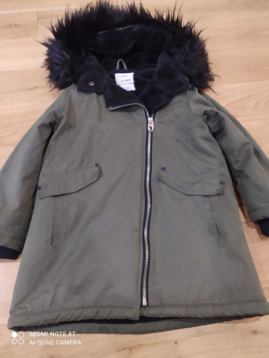 Zara kurtka parka dla dziewczynki