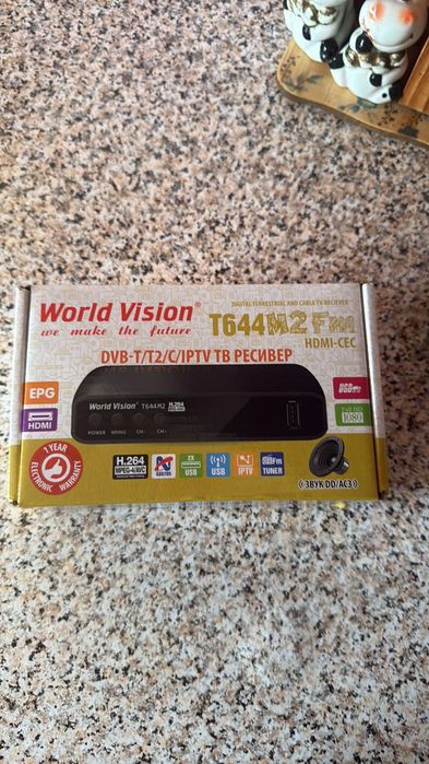 Цифровая приставка Т2 тюнер world vision  t644 m2