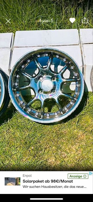 Felgi alufelgi R 15  chromowe