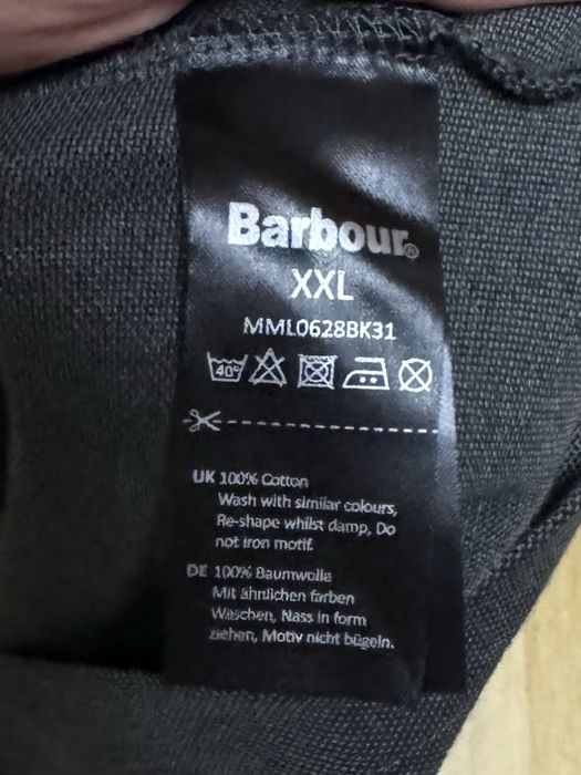 Barbour поло футболка 2XL размер спортивная серая