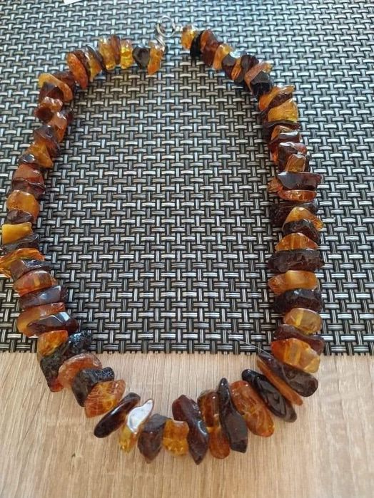 Nowy naszyjnik bursztyn bałtycki