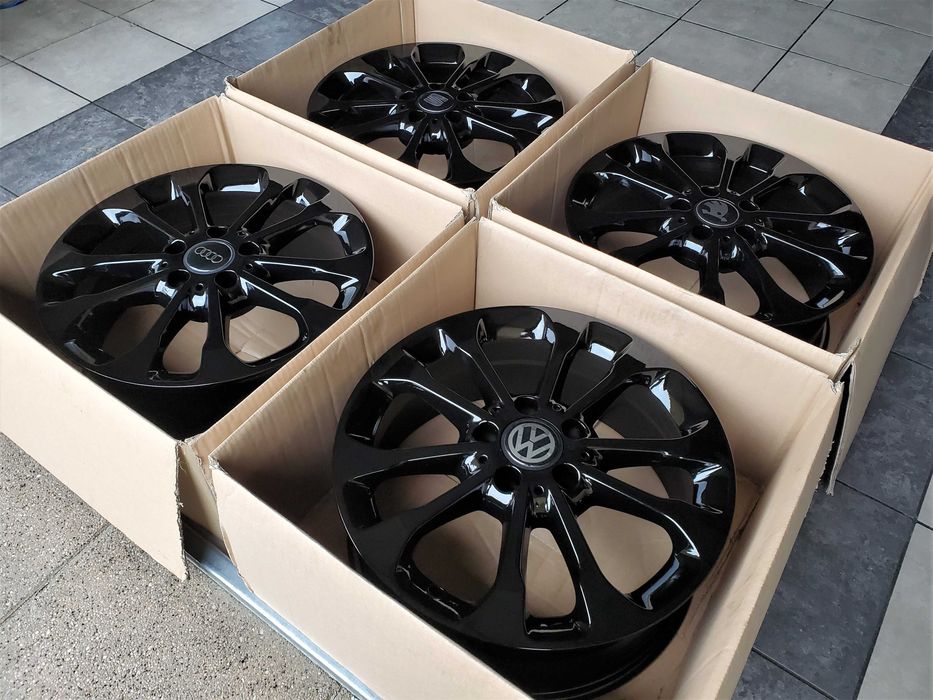 Alufelgi 17 5x112 Czarne VW Audi Seat Skoda Mercedes Oryginalne ! 342#