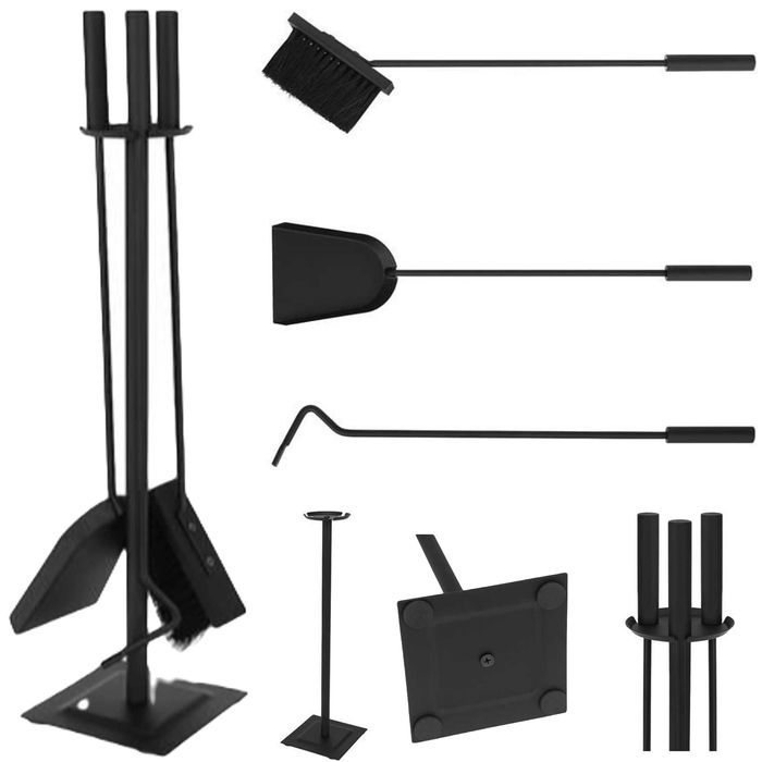 Przybory do Kominka Pieca Akcesoria Kominkowe zestaw 4w1