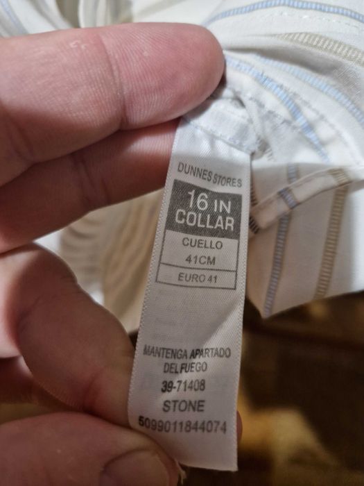 Koszula męska z długim rękawem | Dunnes | Rozmiar 41