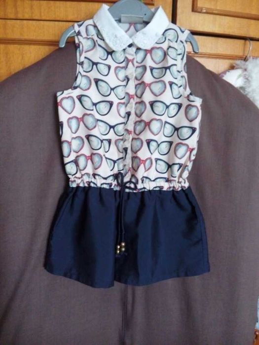 Стильний літній комбінезон/ромпер для дівчинки next