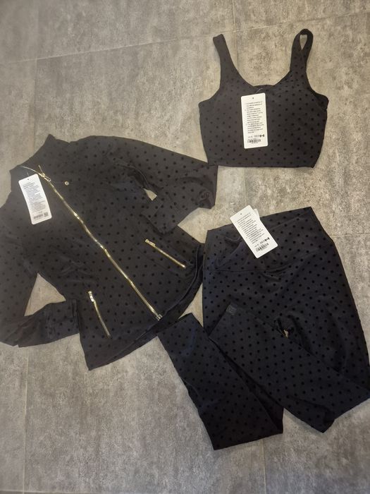 Lululemon  komplet fitness  zestaw 3 częsci nowy rozmiar 36