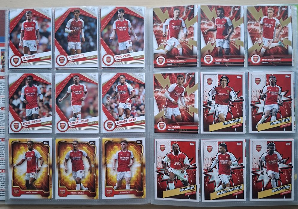 Karty piłkarskie Arsenal Londyn panini topps match attax fifa 365