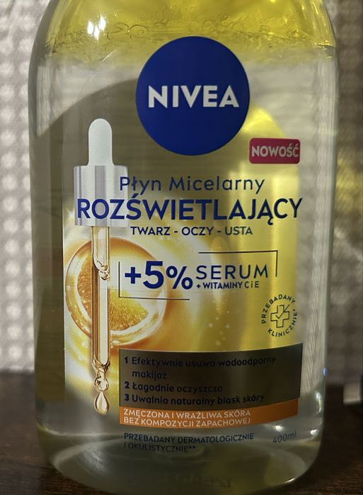 Двофазна міцелярна вода Nivea з вітамінами C і E