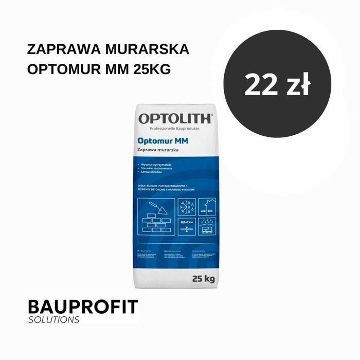 Zaprawa murarska OPTOMUR MM 25KG