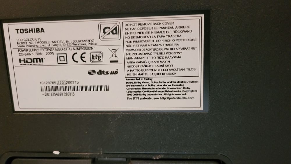 Toshiba  65 cali