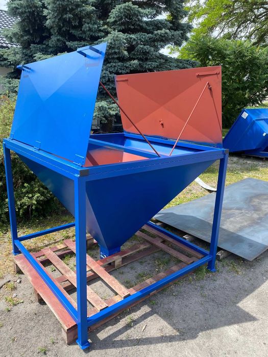 Kosz zasypowy, kosz przyjęciowy, bufor, paczkarka, zasobnik, separator