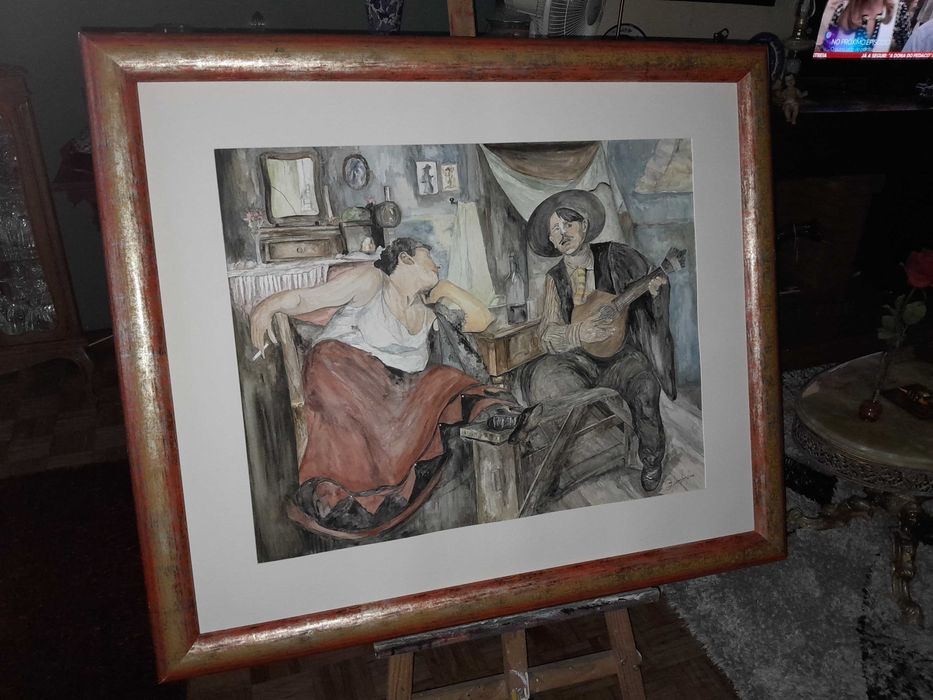 Vendo reproducao do quadro de jose malhoa 1910 ..o fado
