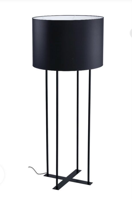 Czarna stylowa lampa stojąca Shilo Bonar Dohar – Czarno – Czarny