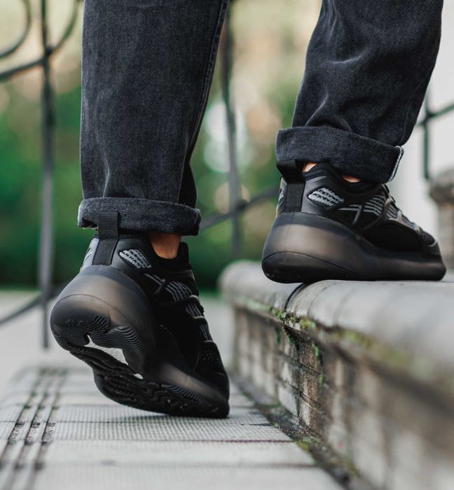 Кросівки чорні чоловічі легесенькі силікон + текстиль 37-44р