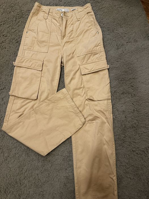 Spodnie bershka cargo bojowki