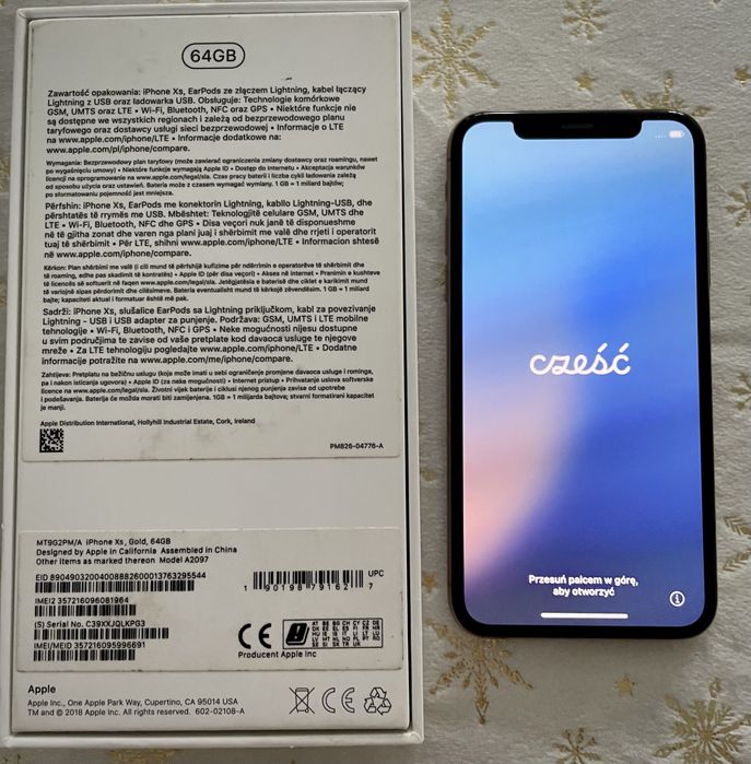 iPhone XS 64GB Gold/złoty