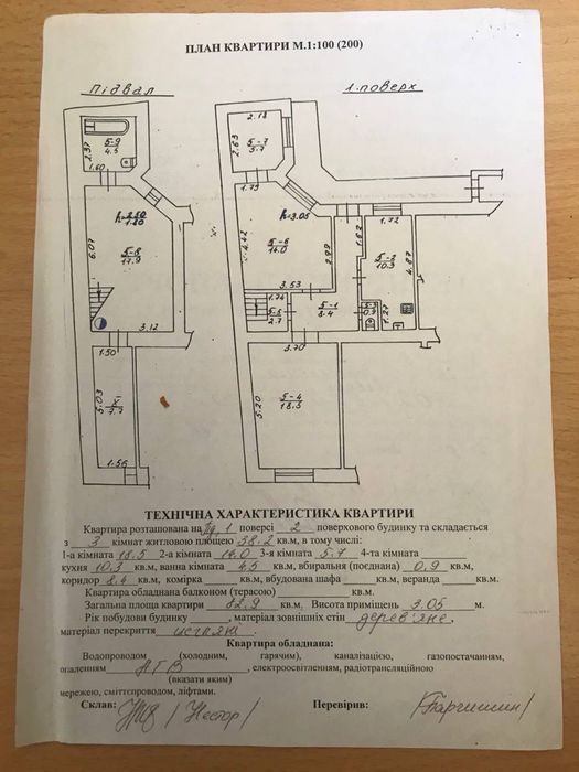 Личаківська Воробкевича 3 кімнатна квартира особнячного типу