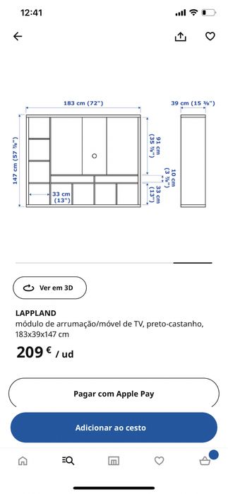 Móvel TV Lappland