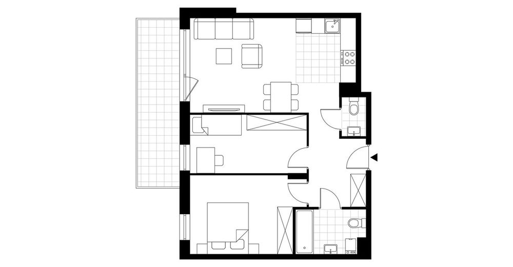 3-pokojowe mieszkanie 59m2 + balkon Bezpośrednio