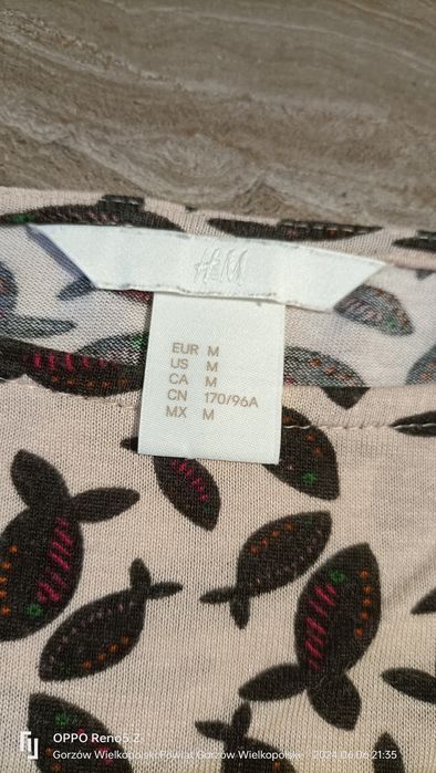 Wiskozowa bluzka w rybki. H&M