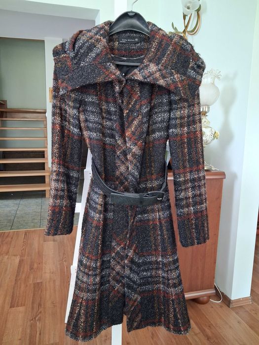 płaszcz damski Boucle Zara 38