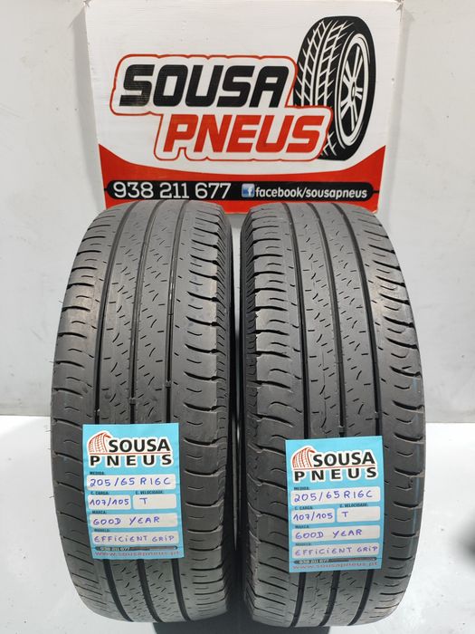 2 pneus semi novos 205-65R16C Good Year - Oferta dos Portes