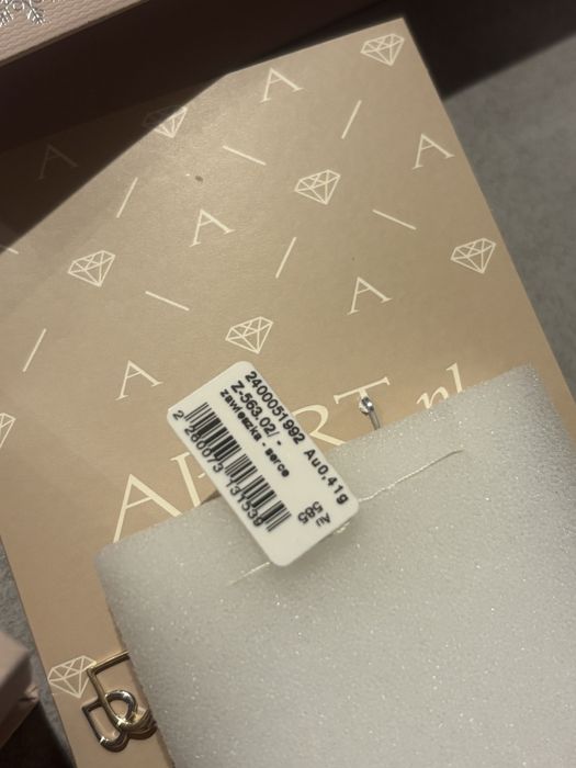 Apart zawieszka Love Love złote serca   Z-563.02 585 nowa z metka