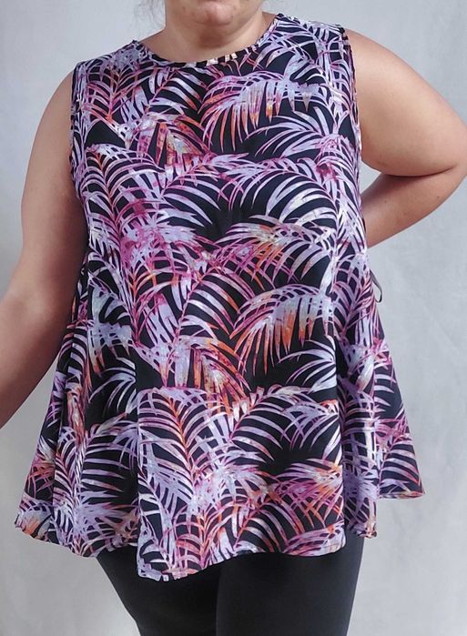 Koszulka tunika bluzka rozszerzana tuszująca 22/50 48 Koko by Koko