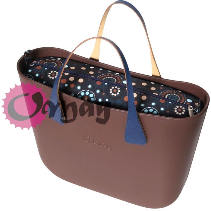 Granatowy organizer do OBAG STANDARD chocomay beż brąz VIP wkład OMAY