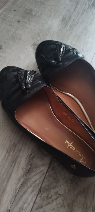 Baleriny Macieja ze skóry r 39