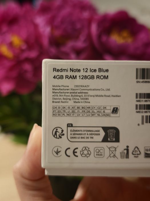 Xiaomi redmi note 12 ice Blue - stan idealny