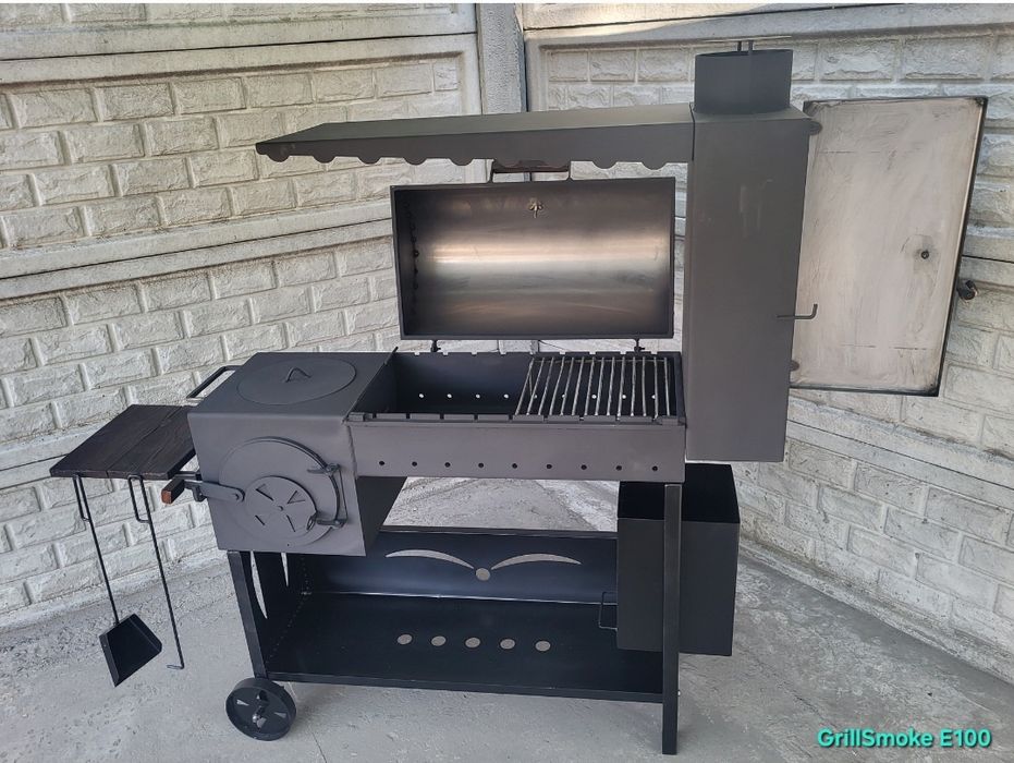 5мм •ХІТ 2025 •Мангал Смокер Коптильня / Піч під Казан / Барбекю/Гриль