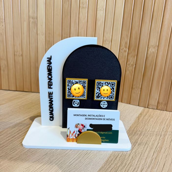 Placa Personalizada com QR Code para Avaliações Google e Redes Sociais
