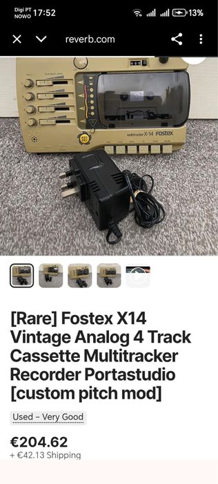 Fostex X-14 - gravador de cassetes portatil de quatro pistas