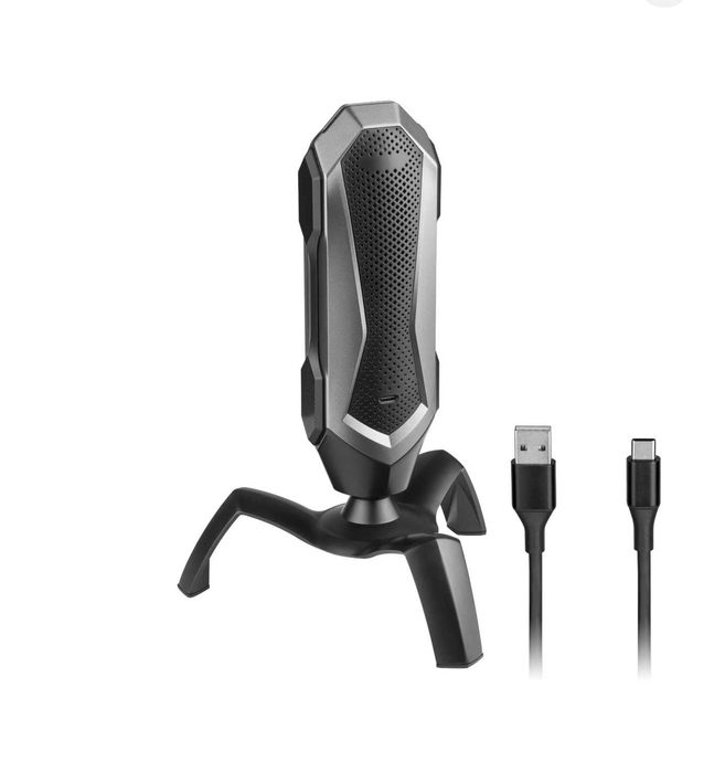 Mikrofon Tracer Spider RGB Przewodowy Czarny