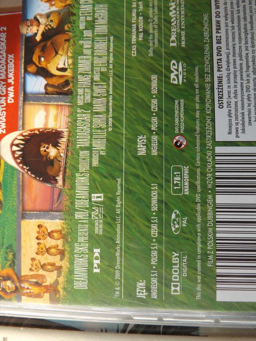 Madagaskar bajka film trylogia dvd