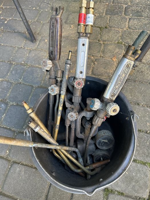 Palniki do cięcia gazowego komplet+wózek +reduktory,węże butla