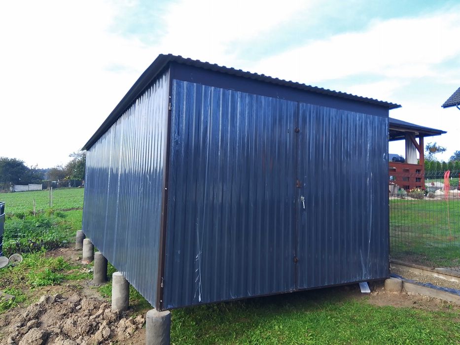 Garaż Blaszany Blaszak 3x5 Grafit