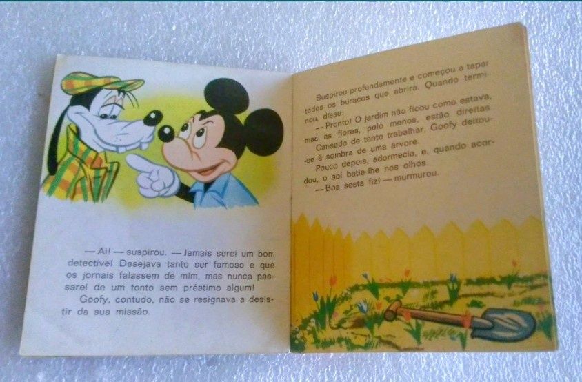 Raro livro de bolso 1969 Walt Disney O Grande Detetive, edição da Agên
