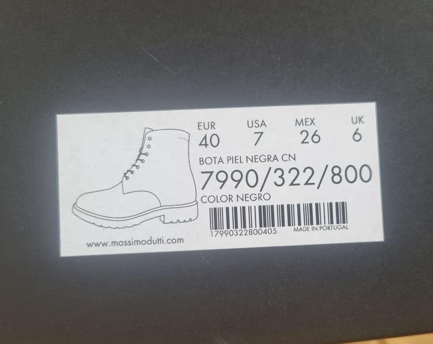 Nowe buty zimowe Massimo Dutti r.40, 26cm