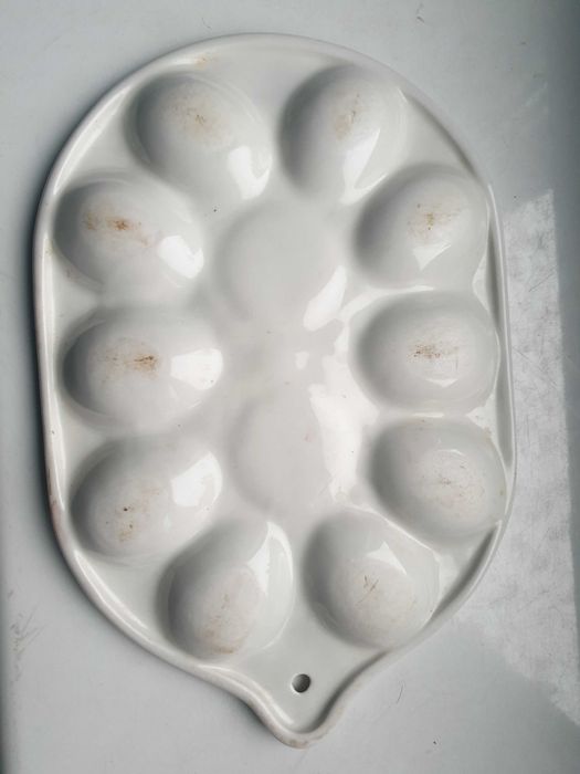 talerz na jajka lata 70.