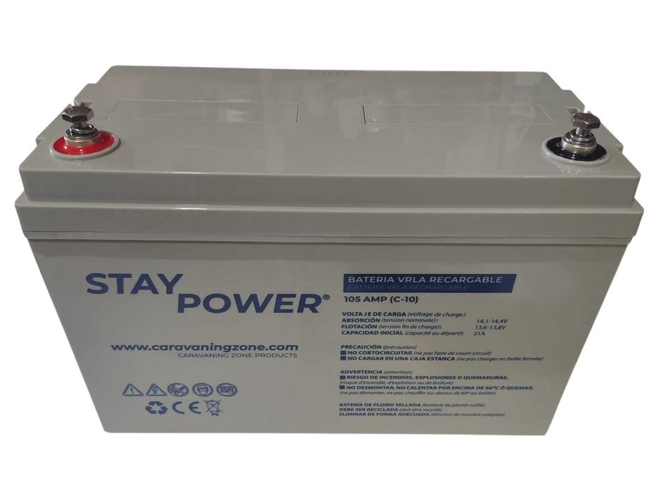 Bateria de Gel/AGM  12V Stay Power (Autocaravana / Campervan)